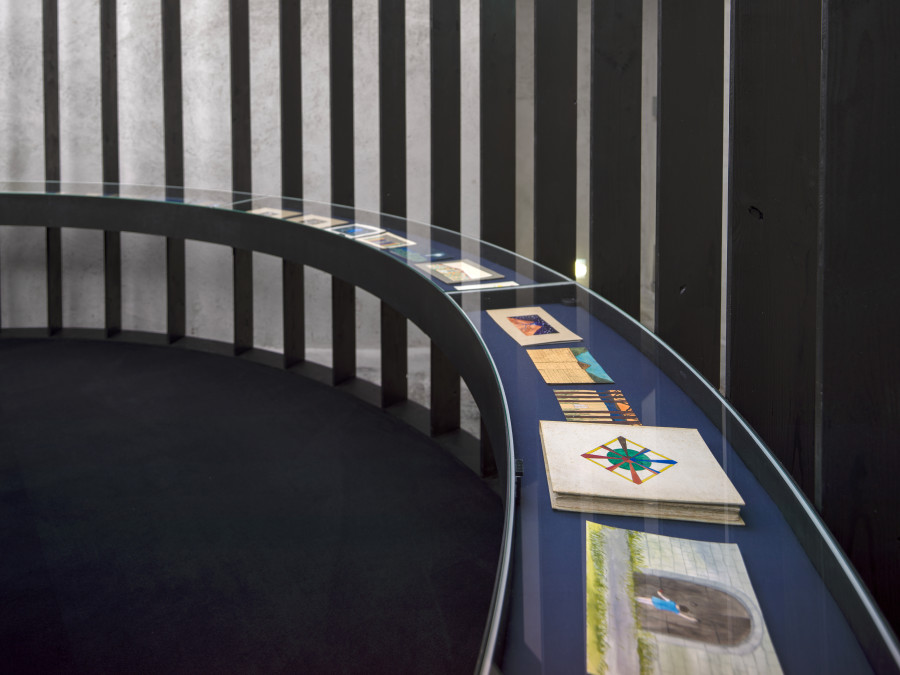 Exhibition view Emma Jung & Rebecca Ackroyd «Tage und Nächte», Cabaret Voltaire 2025; Exhibits by Emma Jung-Rauschenbach. Photo: Cedric Mussano. Courtesy: Familienarchiv Jung, © 2007 Stiftung der Werke von C.G. Jung, Zürich.