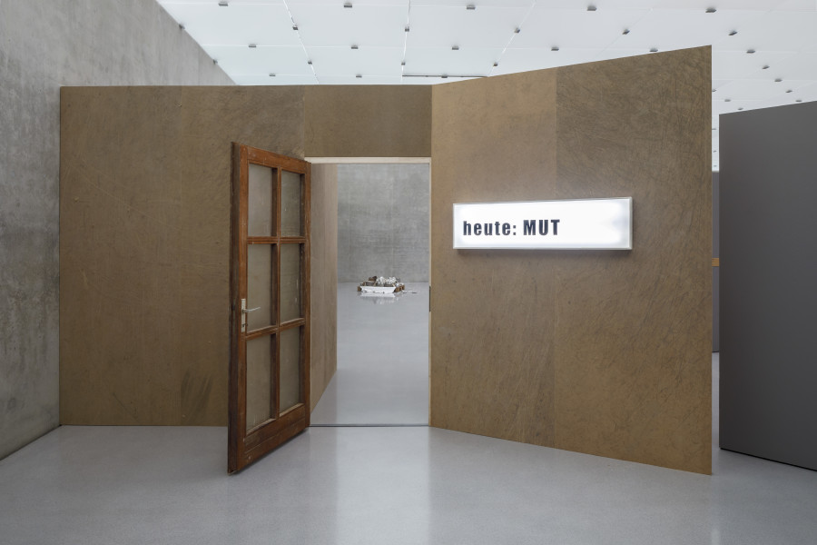 Valie Export, Oh Lord, Don't Let Them Drop That Atomic Bomb on Me, 2023, Installation view ground floor Kunsthaus Bregenz. Photo: Markus Tretter. Courtesy of the artist © Kunsthaus Bregenz, VALIE EXPORT / Bildrecht, Wien 2023