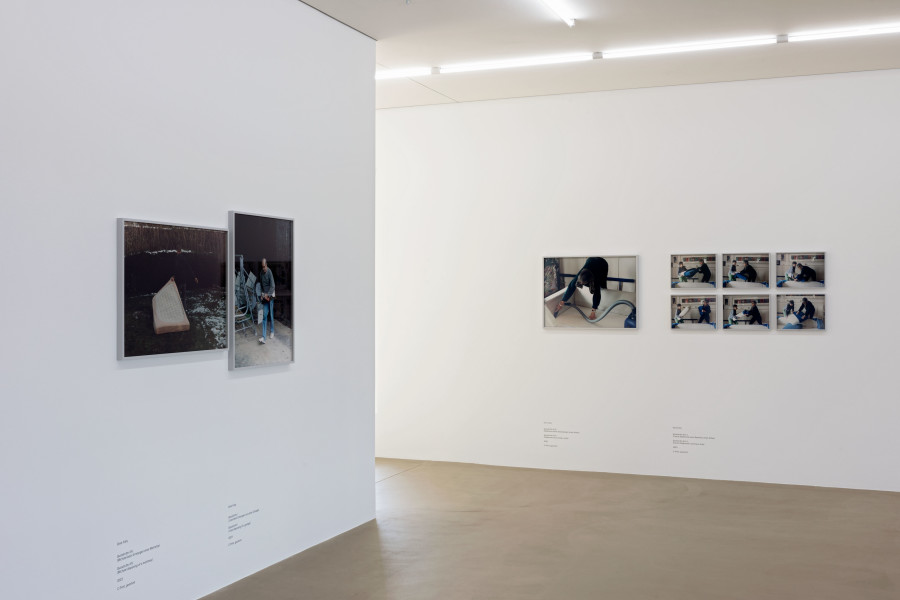 Quasitutto, Series of works, Gina Folly, « Gina Folly. Autofokus », exhibition view at Kunstmuseum Basel | Gegenwart, 2023, C-print, framed, Picture: 80 x 60 cm; Picture: 60 x 80 cm; Picture: 27.5 x 36 cm, © by the artist / the artist, Gina Folly, 2023, Photo: Emanuel Rossetti.
