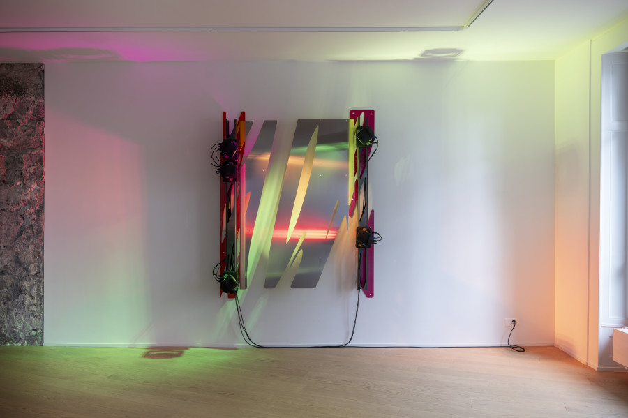 Exhibition view, Márton Nemes, Your Thoughts Become Your Words, Your Words Becomes Your Reality, Wilde, Geneva, 2025. Photo credits : Studio Eric Bergoend. Courtesy Márton Nemes and Wilde