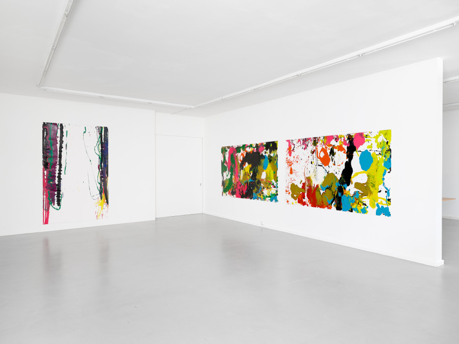 View of the exhibition John Armleder, ENCORE TROP, CEC, 2024. Exhibition from March 15 to May 3, 2024. Courtesy Centre d’édition contemporaine, Geneva. Photo : © Sandra Pointet