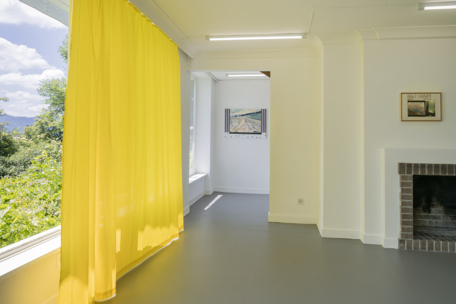Exhibition view, Elise Corpataux, A Lifetime Waiting for Summer to Happen, suns.works, 2024. ©2024 suns.works and the artist. Photography: Claude Barrault, Remy Ugarte Vallejos et al.