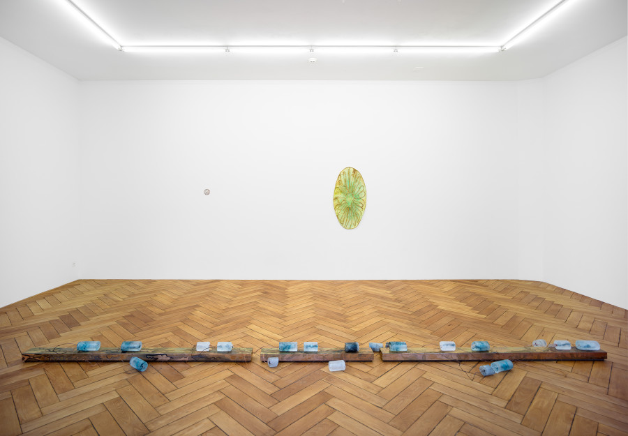 Matheline Marmy, Memory Float / No Prospect for an End, installation view Stadtgalerie Bern, 2025. Photo: Cedric Mussano. Image copyright and courtesy of the artists and Stadtgalerie, Bern