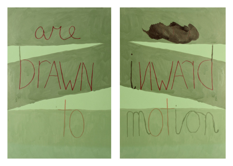 Katja Mater, Are Drawn To / Inward Motion, 2021, 2 C-prints framed double sided, custom made frame, 33 x 24.3 cm, Ed. 1/3 (+ 1 AP)
