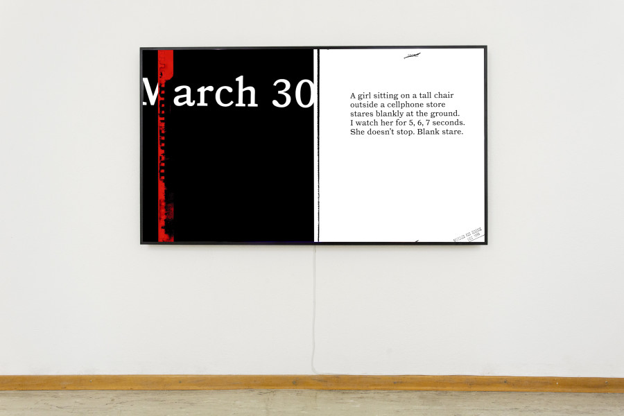 Nicolas Ponce: March, it’s not cringe it’s grunge 2024. Courtesy of the artists and Stretcher. Photo: Nina Rieben