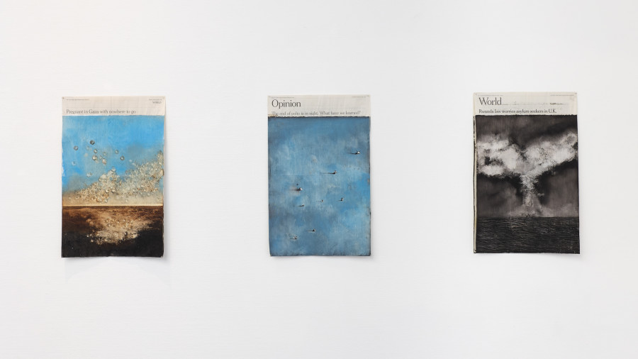 Exhibition view, Mon corps est un paysage, Elias Njima & Jean-Christophe Norman, Galerie C, 2024. © Galerie C