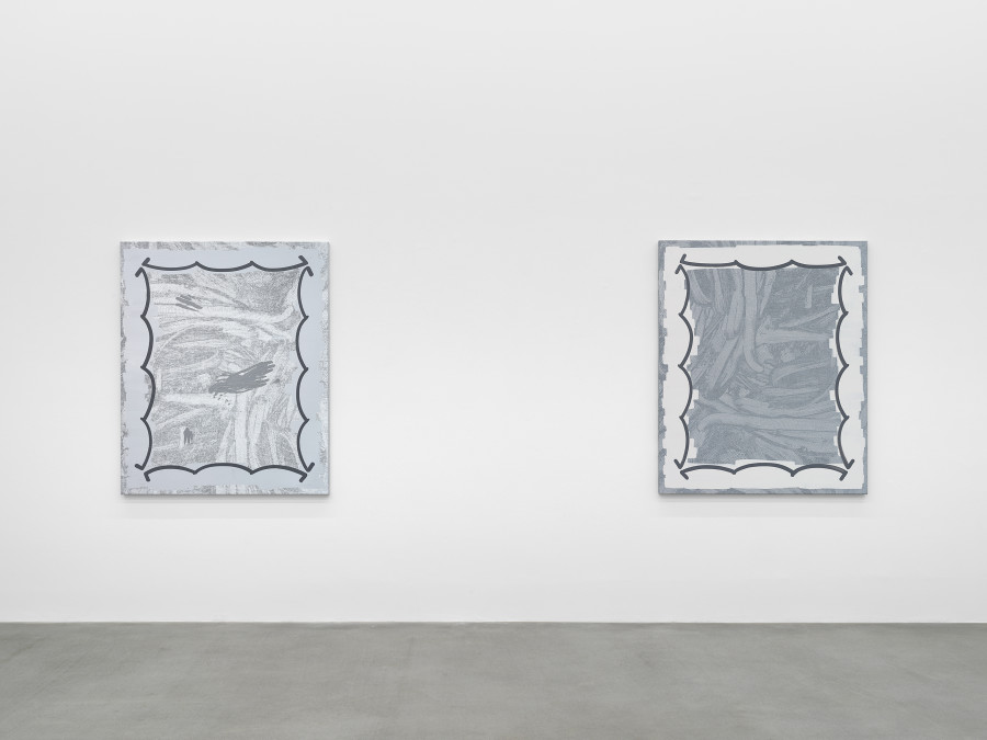 Installation view, Amy Feldman, Goodnight Light, Galerie Eva Presenhuber, Waldmannstrasse, Zurich, 2022 © Amy Feldman Courtesy the artist and Galerie Eva Presenhuber Photo: Stefan Altenburger Photography, Zürich