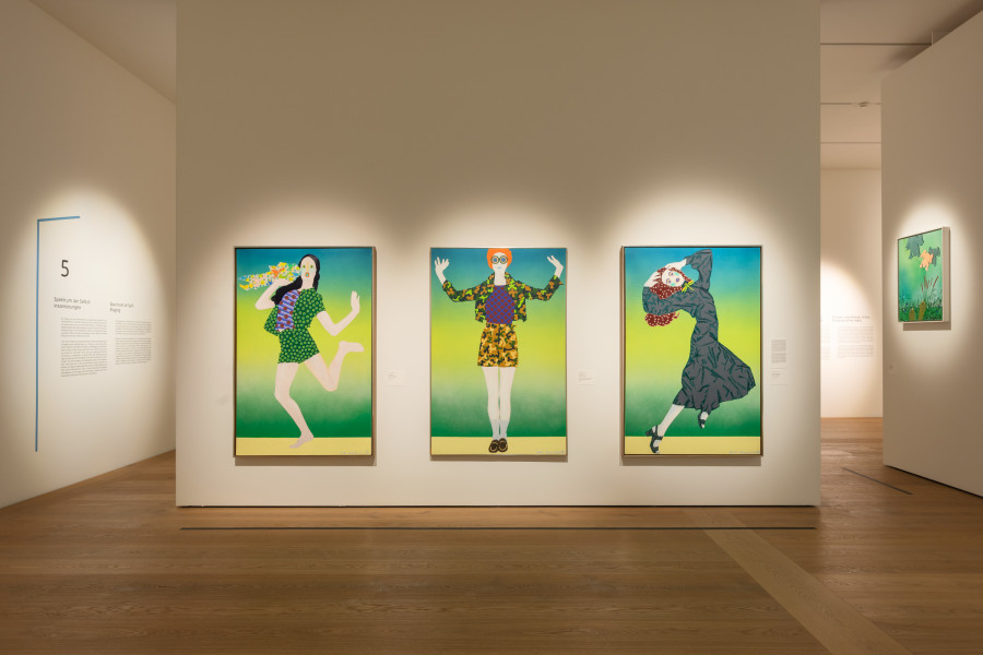 Installation view «Kiki Kogelnik. Retrospective», Kunsthaus Zürich, 2024. Photo credit: Kunsthaus Zürich, Franca Candrian
