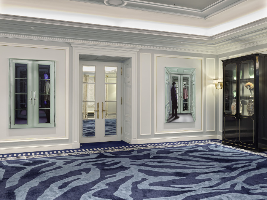 Installation view, Art in the Park XXIII, Louisa Gagliardi, Baur au Lac, Zurich, 2025. Courtesy the artist and Galerie Eva Presenhuber, Zurich / Vienna. Photo: Stefan Altenburger Photography, Zürich