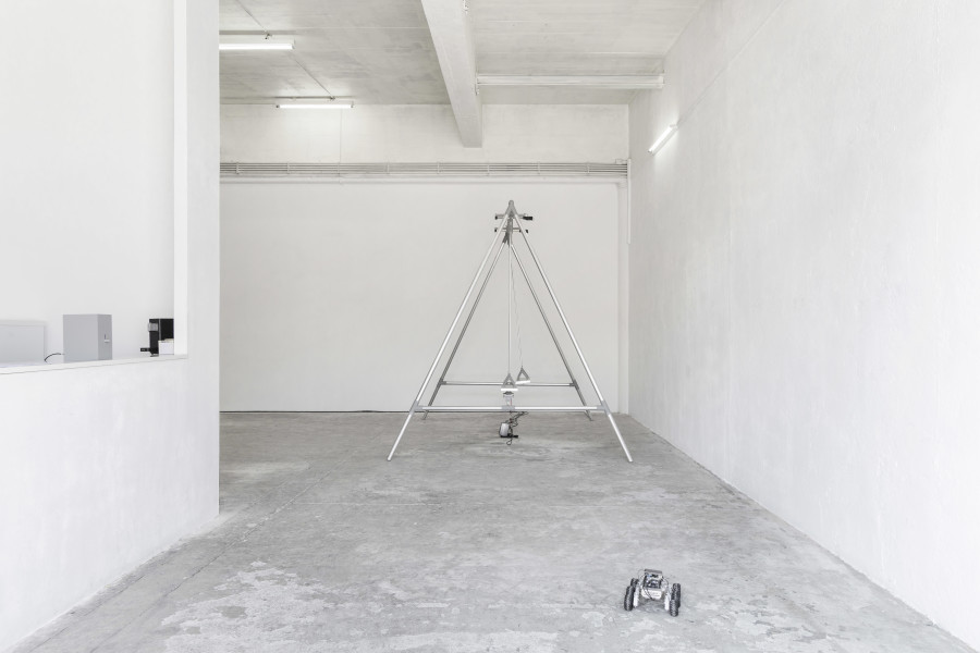 Installation view, alfatih, Looking Good as the World Falls Apart, CIRCUIT, Centre d’Art Contemporain, Lausanne, 2025. Photographer: Aude Mayer. © the artists, Aude Mayer, CIRCUIT Centre d’art contemporain Lausanne