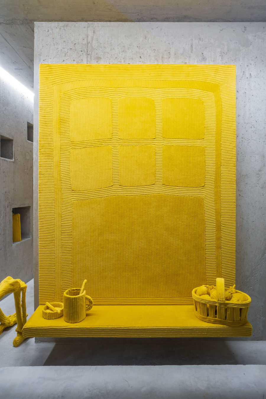 Installation view, COUPLE (Adam Cruces & Louisa Gagliardi), Fool’s Gold, Lemme, 2022. Photo credit: Romain Iannone, Sion