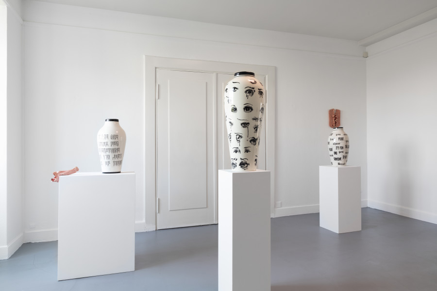 Exhibition view, La noche Bolana, Renata Petersen & Martin Soto Climent, The Lighthouse, 2023. Photo credit: Simon Baumberger