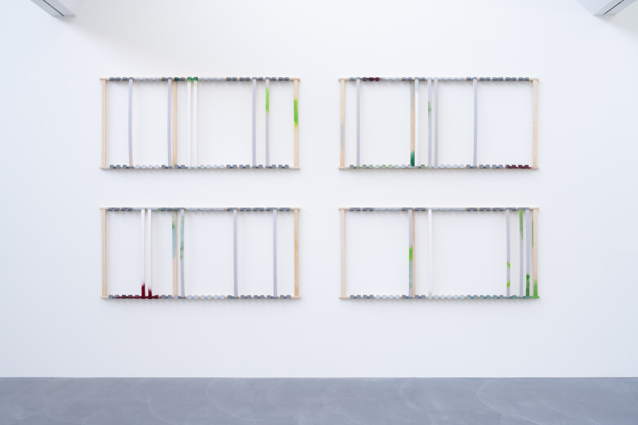 Florian Slotawa, exhibition view, Grammatik einfach erklärt, view on LR_06, 2026, von Bartha, Basel, 2026. Photo: Finn Curry / von Bartha. Courtesy of the artist and von Bartha.