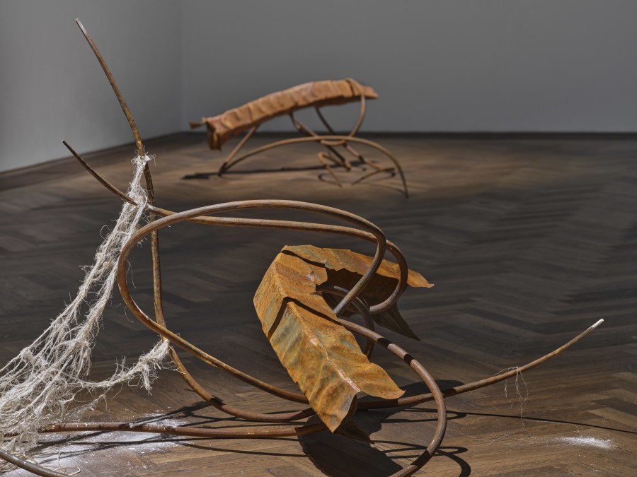 Dominique White, All Great Powers Collapse from the Centre, exhibition view, Kunsthalle Basel, 2026, photo: Philipp Hänger / Kunsthalle Basel