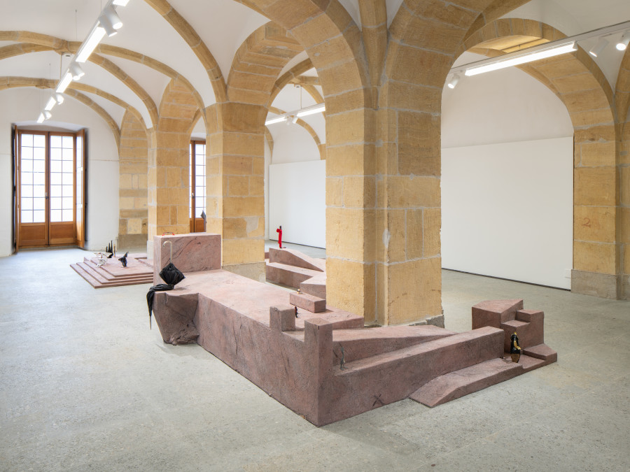 Exhibition view, Accoutrements, Rasmus Myrup, Centre d'Art Contemporain Yverdon-les-Bains (CACY), 2025-2026. Photo credit: Anne-Laure Lechat