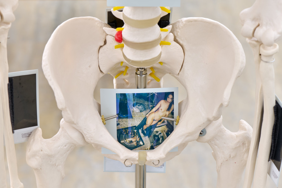 Exhibition view, Chris Lovasoa Kauffmann, Mammoth steps. One for Kevin, two for Lisa, Halle Nord, Geneva, 2025. Photo credit: © Thomas Maisonnasse / Halle Nord, 2025