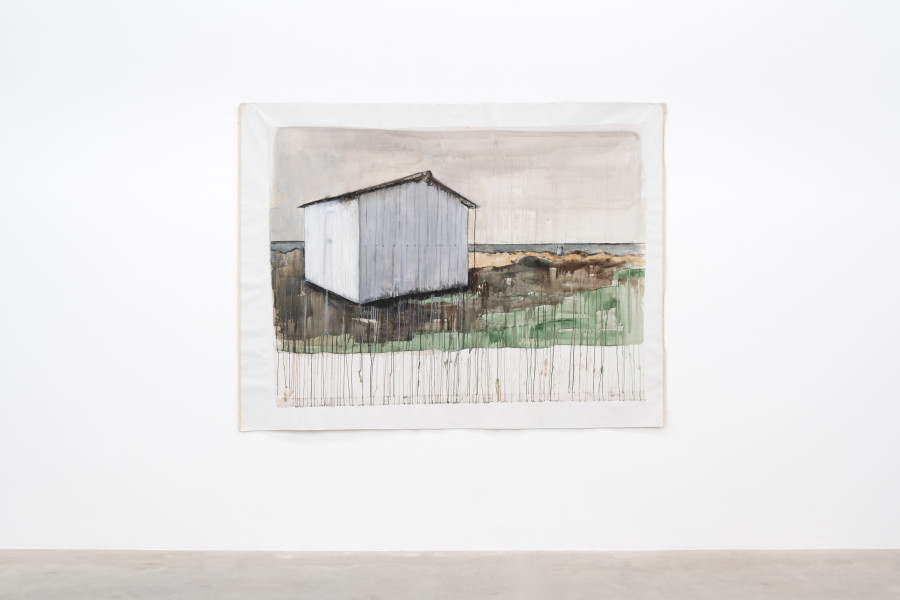 Tamara Al-Samerraei, Shed 2, 2025. Courtesy of the artist and Marfa’ Projects, Beirut. Installation view Kunsthaus Baselland 2026. © Kunsthaus Baselland. Photo: Finn Curry / Kunsthaus Baselland