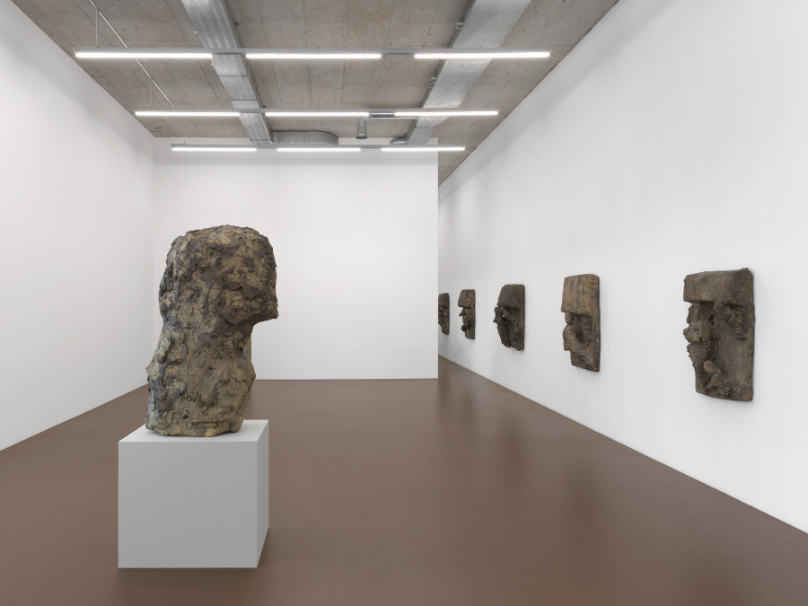 Hans Josephsohn, Solo show, Installation view, Karma International, Zurich, 2024. Courtesy of Kesselhaus Josephsohn St. Gallen and Karma International, Zurich. Photo: Annik Wetter