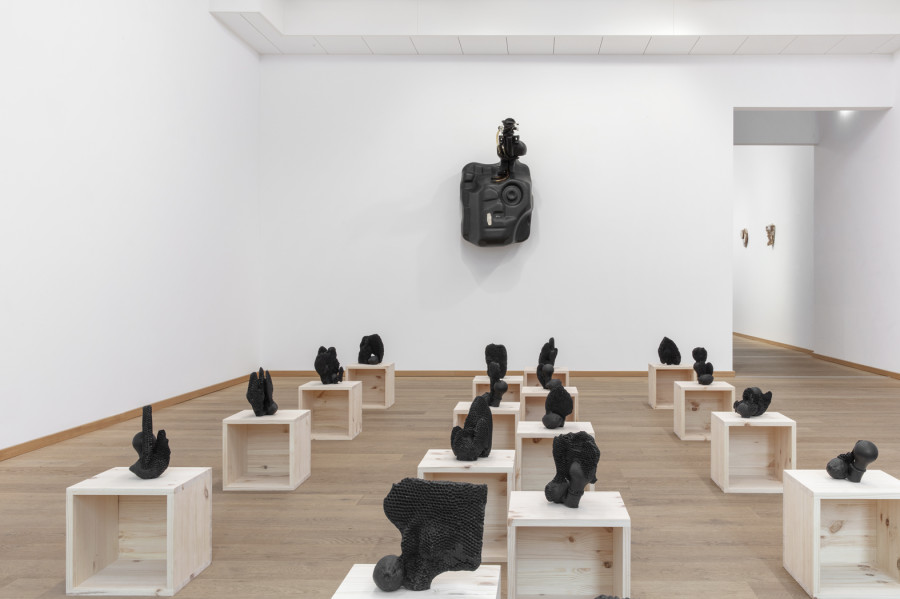 Michael Sailstorfer, Batterie, installation view, Livie Gallery, photos: Esther Mathis