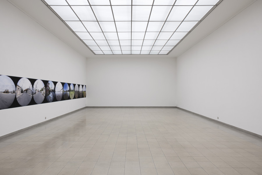 Emanuel Rossetti, Walks, 2024. UltraChrome HDR ink on Enhanced Matte paper, mounted on linen, 110 x 1650 cm. Emanuel Rossetti, Stimmung, installation view, Kunsthaus Glarus, 2024. Photo: Gina Folly. Courtesy of the artist, Karma International, Zurich and Jan Kaps, Cologne.