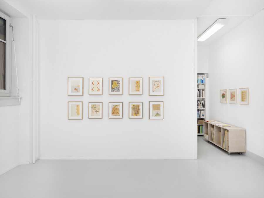 Installation view, Franz Erhard Walther, Skopia, 2025. Photo credit: © Julien Gremaud, courtesy Franz Erhard Walther and Skopia