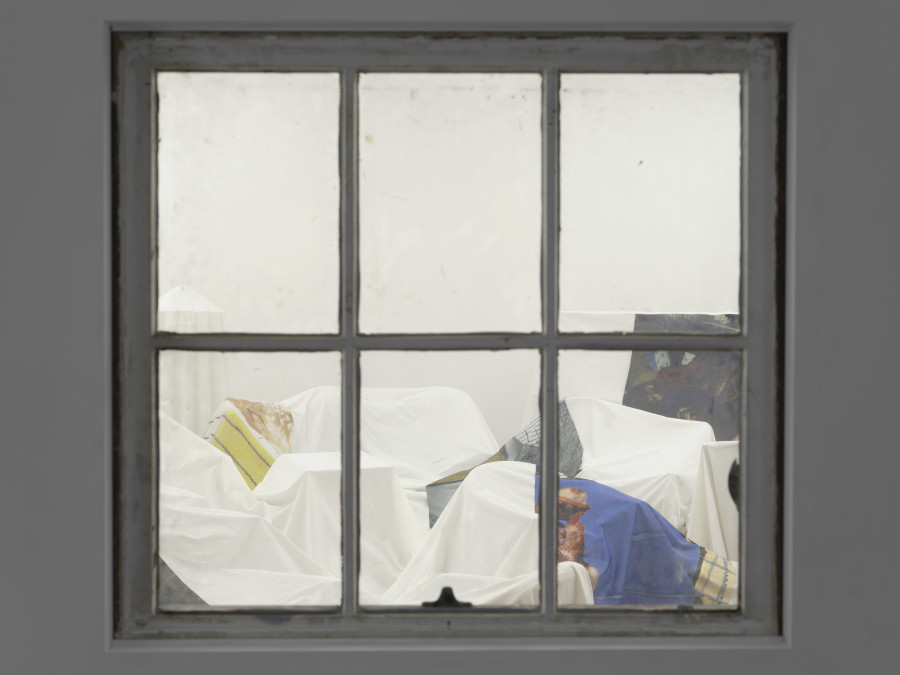 Troy Montes Michie, The Devil’s Kitchen, 2025, installation view, in: Troy Montes Michie, The Jawbone Sings Blue, Kunsthalle Basel, 2025, photo: Philipp Hänger / Kunsthalle Basel