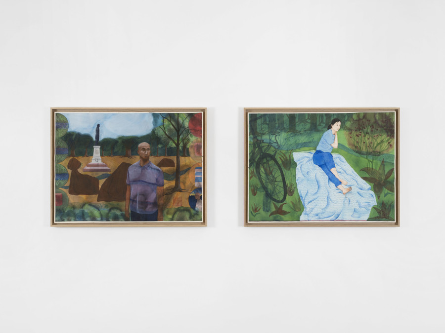 Exhibition view, Karishma D'Souza, Can’t See the Forest, xippas, 2023. Photo credit: Julien Gremaud