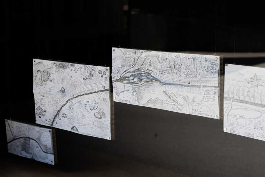 Exhibition, Willimann / Arai, Walking with the Rhone, 2023. Photo credit: Studio Stucky