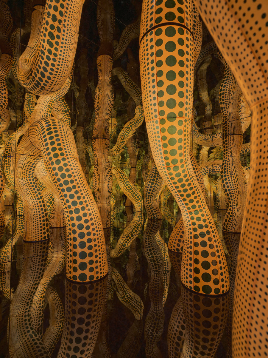 Installation view "Yayoi Kusama", Fondation Beyeler, Riehen/Basel, 2025. © YAYOI KUSAMA. Photo: Mark Niedermann