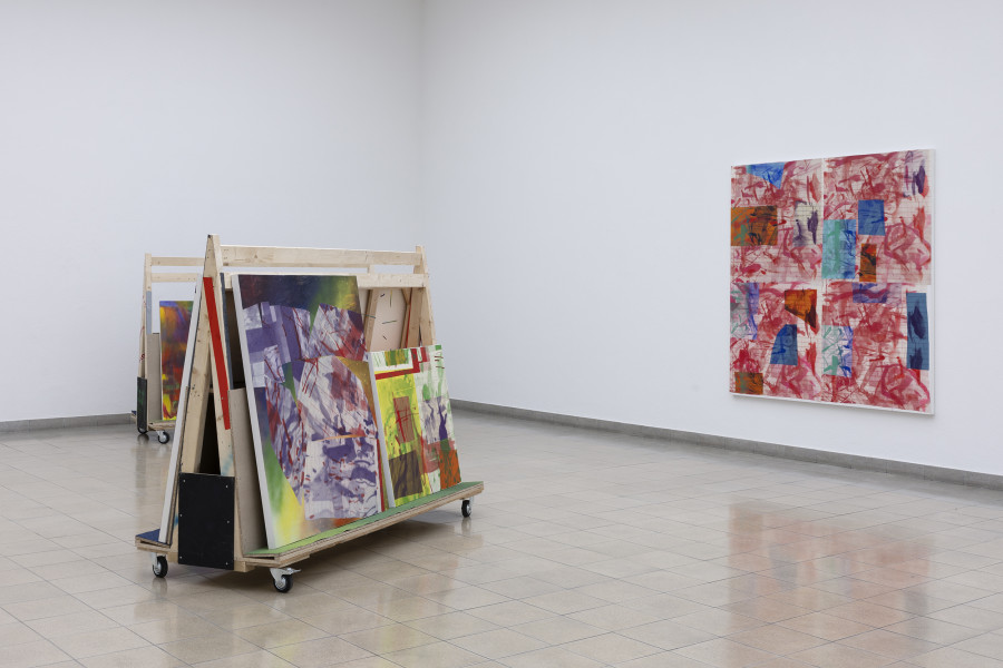 Rochelle Feinstein, The Today Show, installation view, Kunsthaus Glarus, 2025. Photo: Gina Folly. Courtesy the artist and Candice Madey Gallery