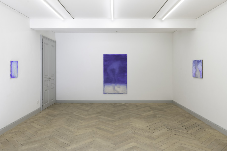 Installation view, Simon Martin, 13 images par seconde, 2023, Galerie Peter Kilchmann