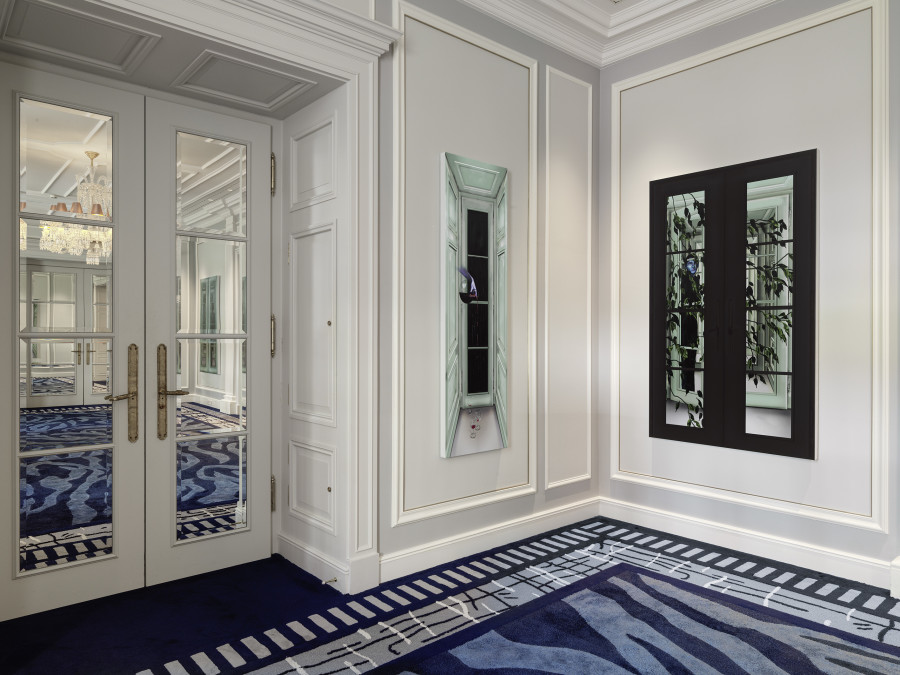 Installation view, Art in the Park XXIII, Louisa Gagliardi, Baur au Lac, Zurich, 2025. Courtesy the artist and Galerie Eva Presenhuber, Zurich / Vienna. Photo: Stefan Altenburger Photography, Zürich