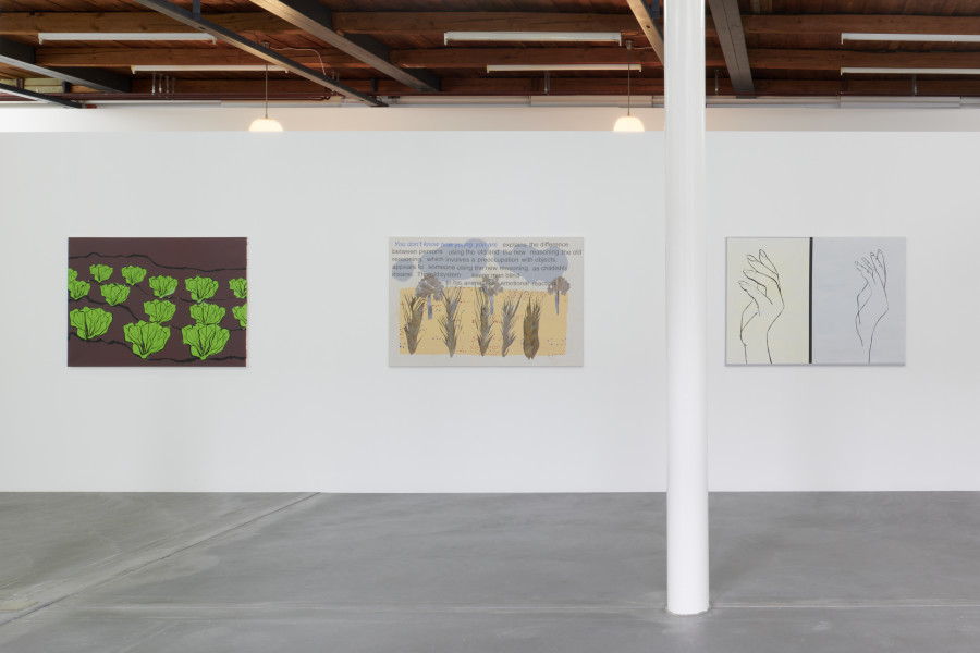 Exhibition view, Andreas Hochuli, The Year of the Babyshit Brown SUV, 2023. Photo : Guillaume Python. Courtesy of Kunsthalle Friart Fribourg and the artist
