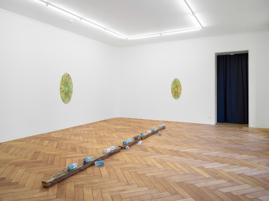 Matheline Marmy, Memory Float / No Prospect for an End, installation view Stadtgalerie Bern, 2025. Photo: Cedric Mussano. Image copyright and courtesy of the artists and Stadtgalerie, Bern