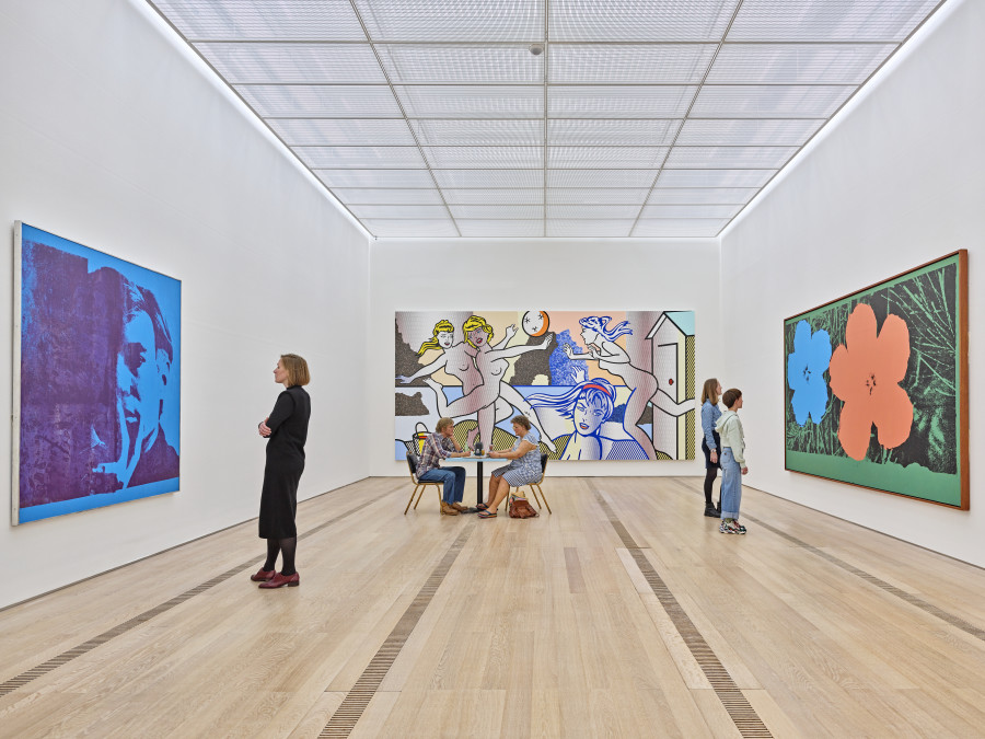 Installation view «Anniversary Exhibition – Special Guest Duane Hanson» at the Fondation Beyeler, Riehen/Basel, 2022 © The Estate of Duane Hanson/2022, ProLitteris, Zurich, Photo: Mark Niedermann