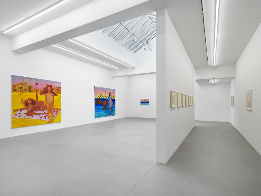 Installation view, Sofia Mitsola, Villa Venus: An Organized Dream, Galerie Eva Presenhuber, Zurich, Waldmannstrasse, 2023. © Sofia Mitsola. Courtesy the artist and Galerie Eva Presenhuber, Zurich / Vienna. Photo: Stefan Altenburger Photography, Zürich