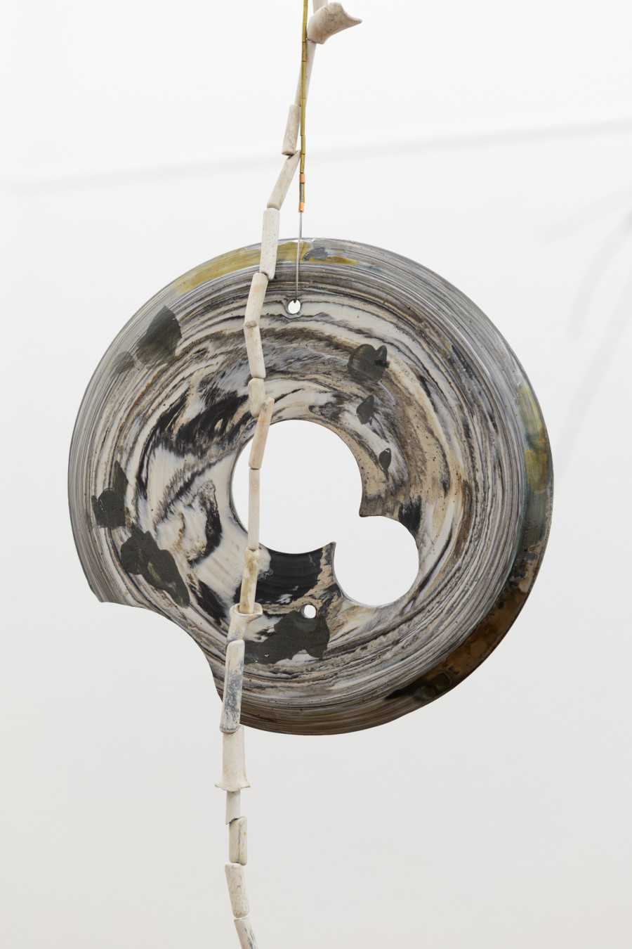 Installation view, THIS CHAPTER BEGINS TWICE, Ève-Gabriel Chabanon, KRONE COURONNE, 2025. Photo credit: Michal Schorro