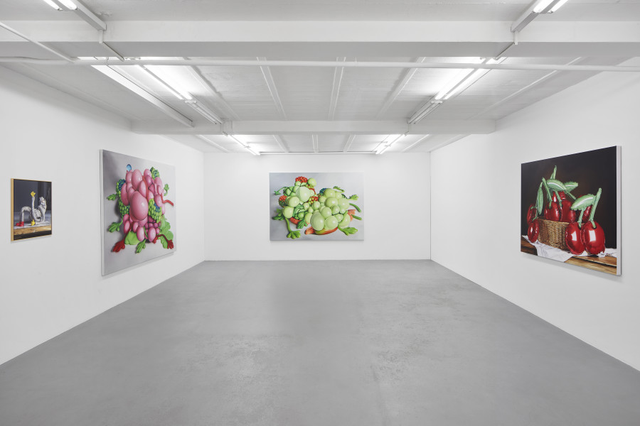 Exhibition view, Till Rabus, Cartoon, galerie lange + pult, Auvernier, 2025. Photo credit: Sully Balmassière