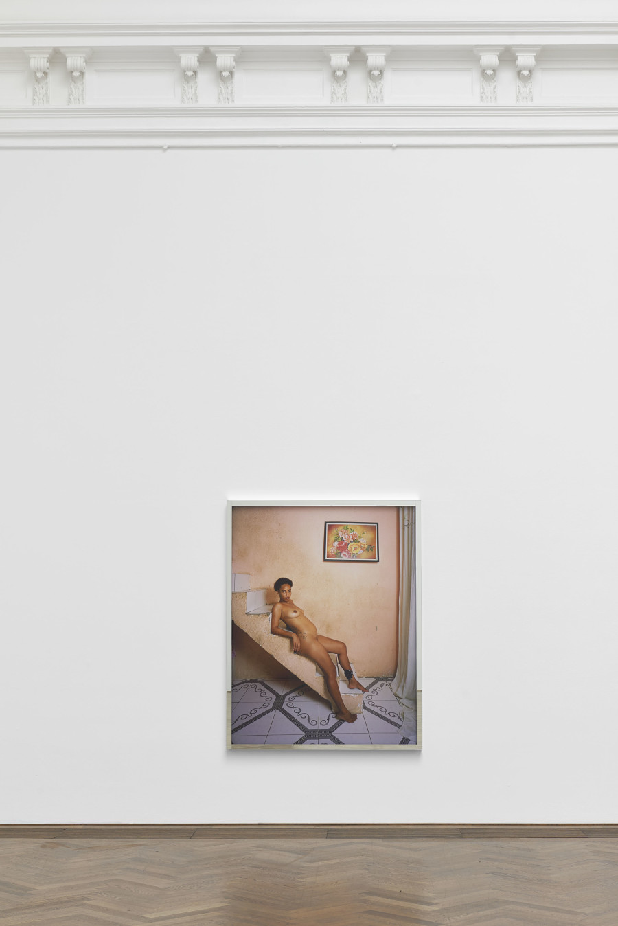 Deana Lawson, installation view, Centropy, Kunsthalle Basel, 2020, view on Daenare, 2019. Photo: Philipp Hänger / Kunsthalle Basel