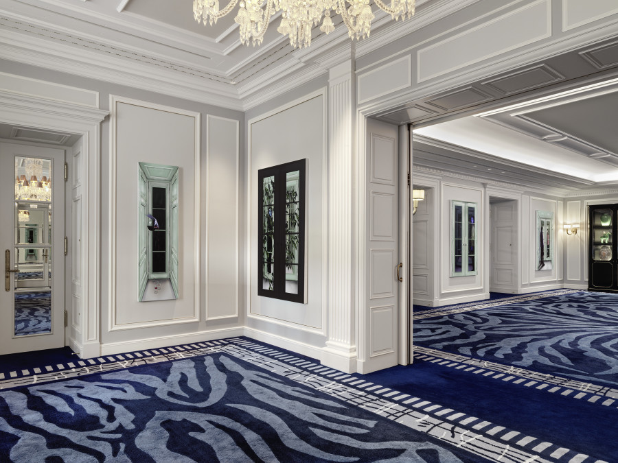 Installation view, Art in the Park XXIII, Louisa Gagliardi, Baur au Lac, Zurich, 2025. Courtesy the artist and Galerie Eva Presenhuber, Zurich / Vienna. Photo: Stefan Altenburger Photography, Zürich