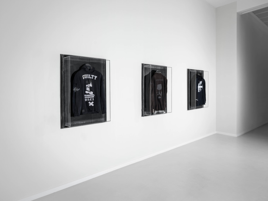 Exhibition view, Julian-Jakob Kneer: FANATICS II, Blue Velvet at Villa Nomad, Zurich, Switzerland, 2025. Courtesy the artist and Blue Velvet, Zurich. Exhibition views by Andrea Luca Ammann.