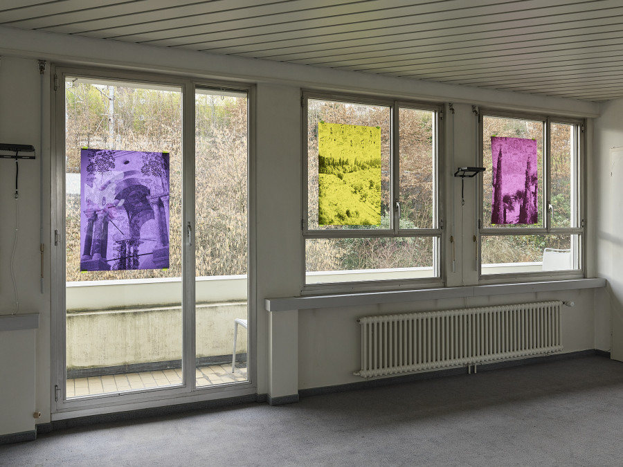 Installation view, light life memories, Nils Dunkel, flatmarkus, Kilchberg, Zürich, 2025.