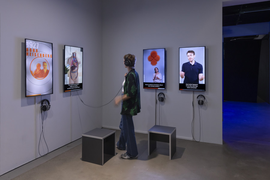 Exhibition View, «Quantum Visions», 2025, HEK, photo: Franz Wamhof