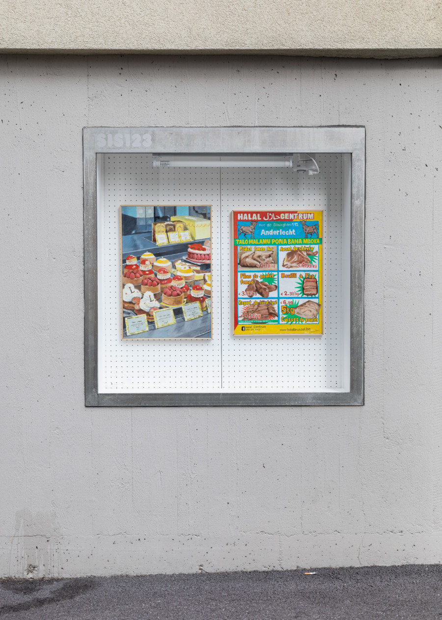 Installation view, Gust Duchateau, Peindre sans souci, SIS123, La Chaux-de-Fonds, 2025.
