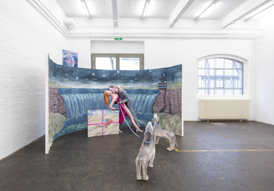 Agnes Scherer, «Ein seltsames Spiel», exhibition view, 2023. Photo: Kunst Halle Sankt Gallen, E. Sommer. Courtesy of The artist, ChertLüdde, Berlin & Sans titre, Paris