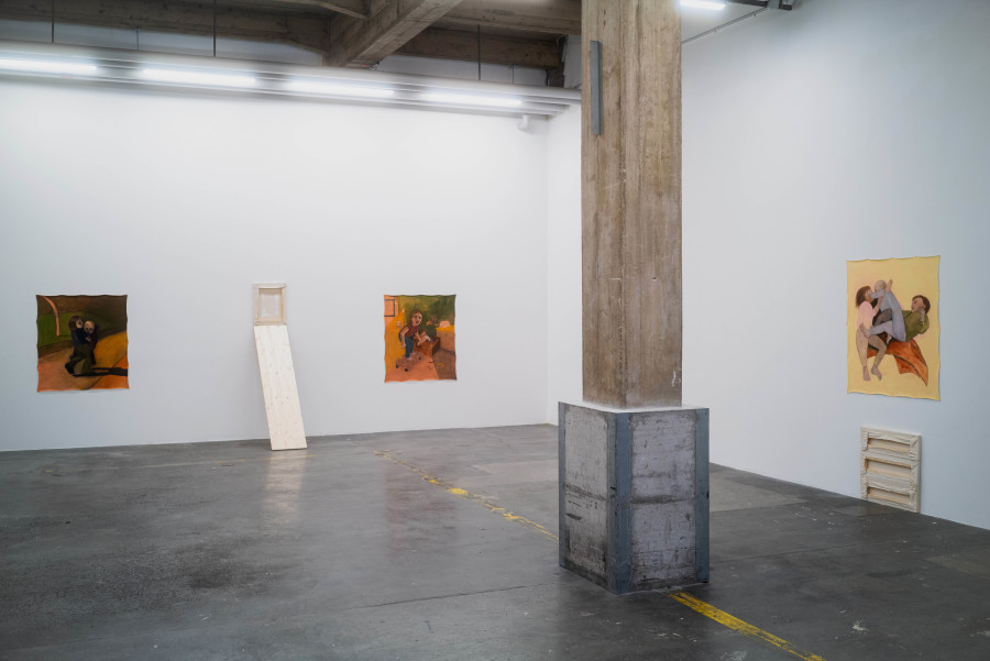 Exhibition view, Surely Tomorrow, Hugo Baud & Olive B. Godlee, Espace Sébeillon, Lausanne, 2025. Photo credit: Daniel Walcher
