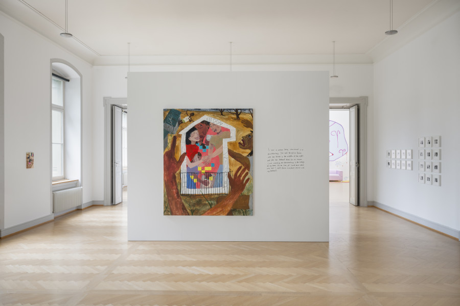 Exhibition view Burning Down the House: Rethinking Family, Kunstmuseum St. Gallen, June 1 to September 8, 2024 © Kunstmuseum St. Gallen, photo: Sebastian Stadler