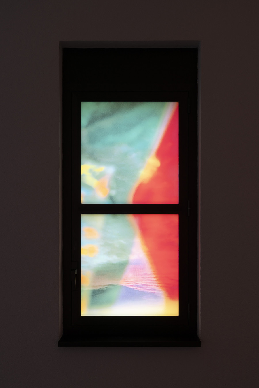 Detail of Rachele Monti, Il cielo in una stanza, 2025. Photographic print on adhesive PVC, 62.50x65.50 cm, 16 pieces. Ph by Riccardo Giancola. Images courtesy of artists and La Rada, Photography by Riccardo Giancola (@riccardo_giancola) and Emanuele Finardi (@e.m.hey)