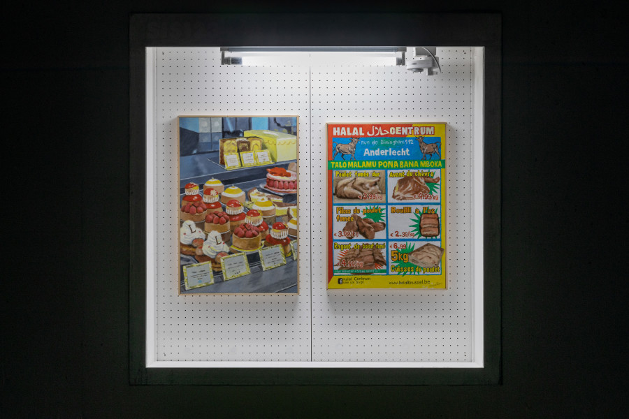 Installation view, Gust Duchateau, Peindre sans souci, SIS123, La Chaux-de-Fonds, 2025.