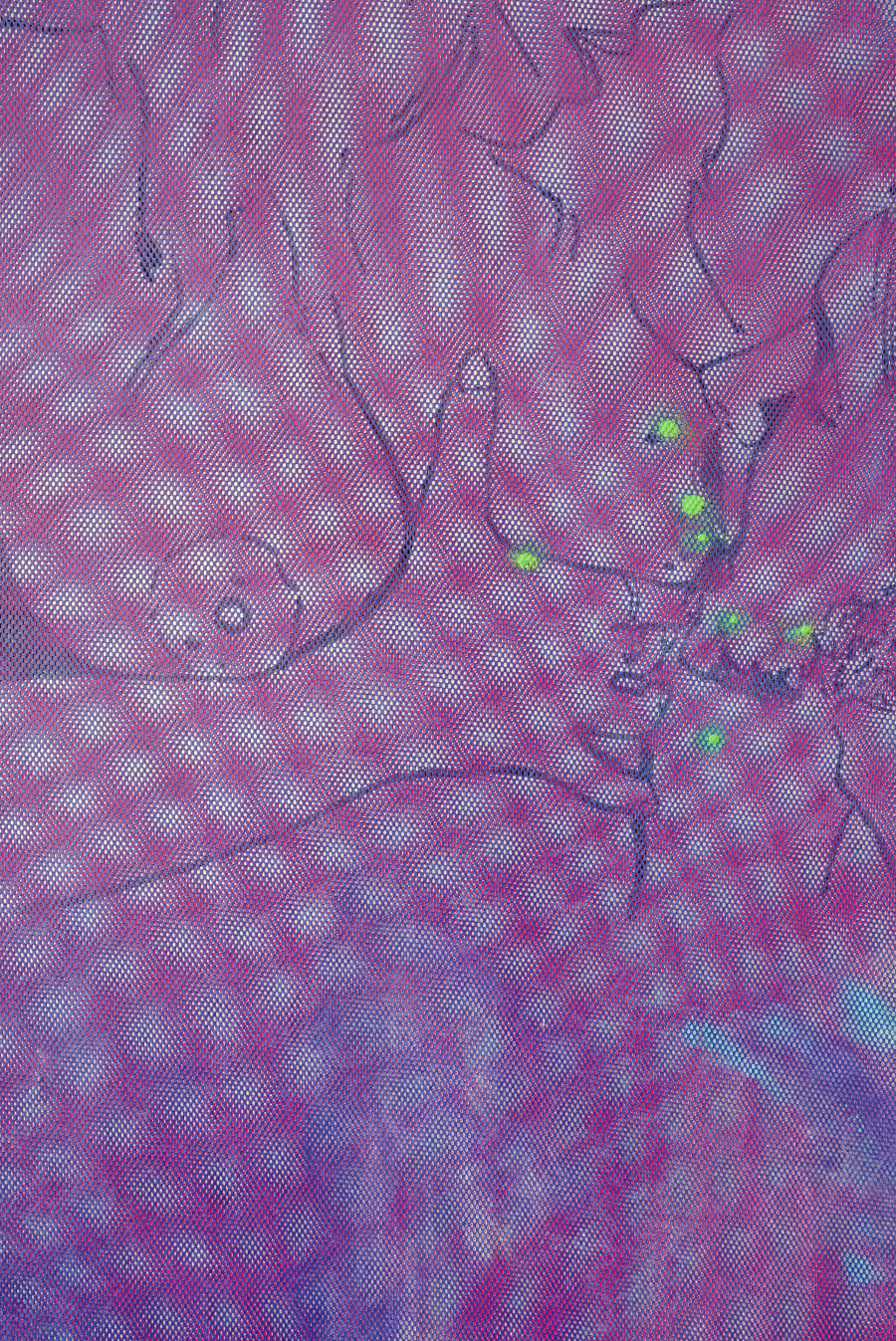 Exhibition view, Where we haven t been, 13 Vitrine, Lausanne, 2025. Detail of Matthieu Hemmer, Differant Love, 2025